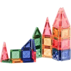 - Magnetlegetøj - Mini Tiles Pack Pastel - 28 dele^Cleverclixx Hot