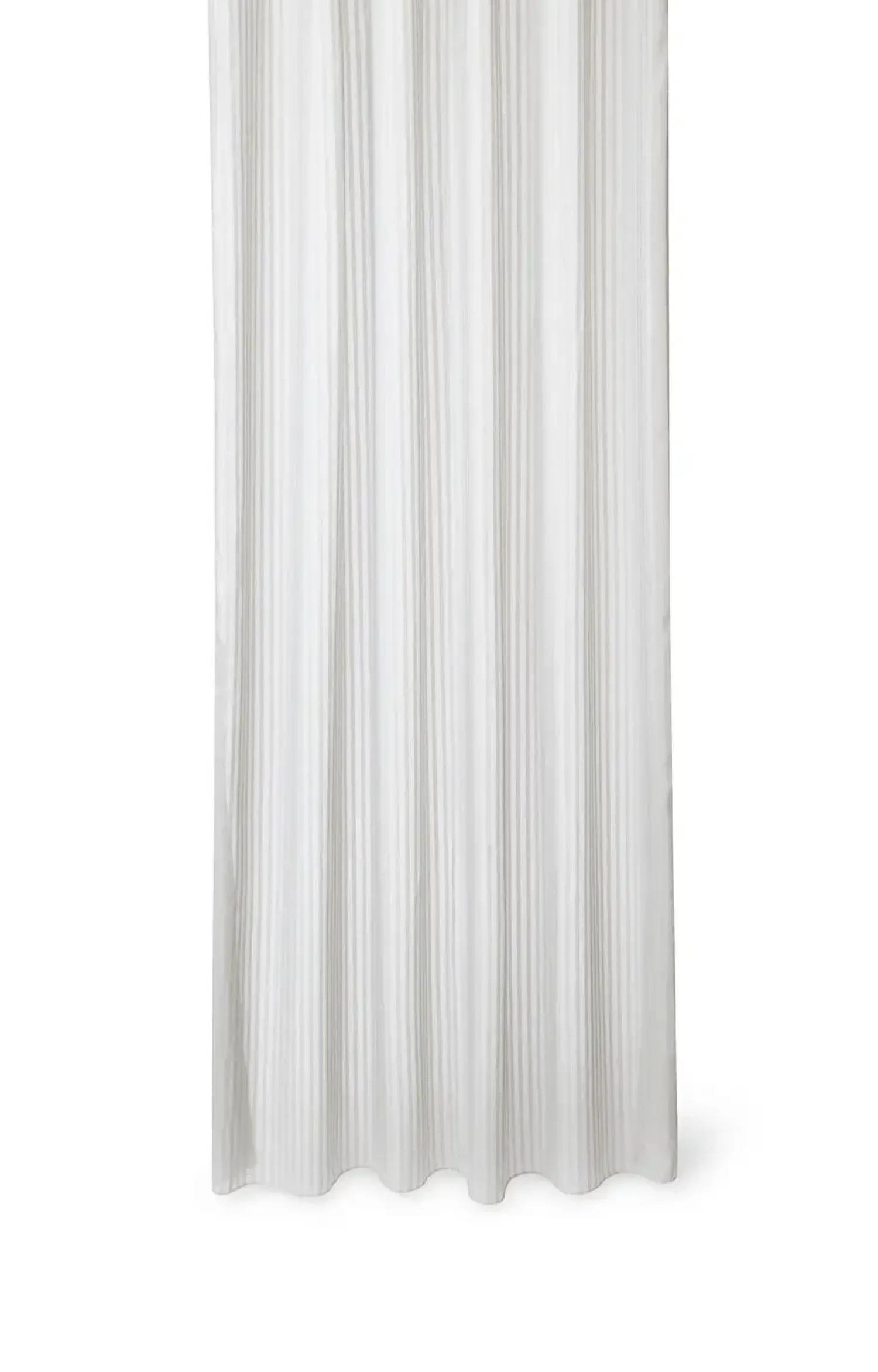 - Badeforhæng - Lines shower curtain w/tape 200 cm - Lys grå^Compliments New