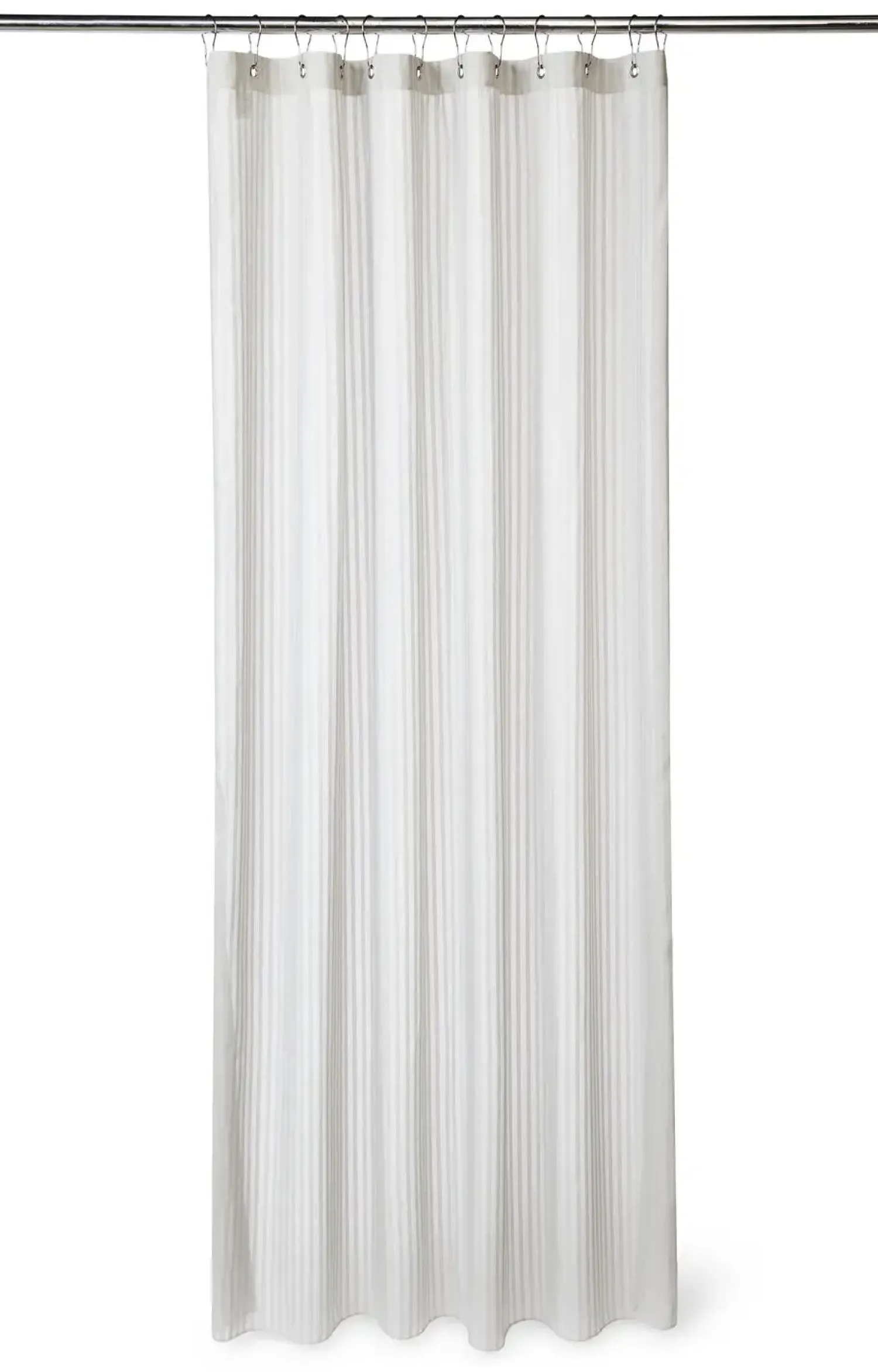 - Badeforhæng - Lines shower curtain w/eyelets 220 cm - Lys grå*Compliments New