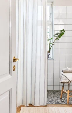 - Badeforhæng - Lumien shower curtain w/tape 200 cm - Sand*Compliments Outlet