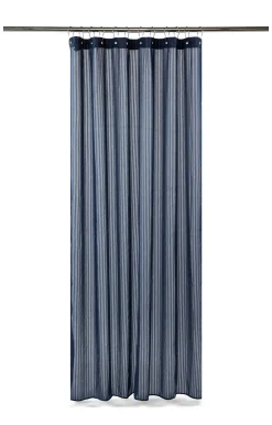 - Badeforhæng - Lines shower curtain w/eyelets 220 cm - Mørk blå*Compliments Sale