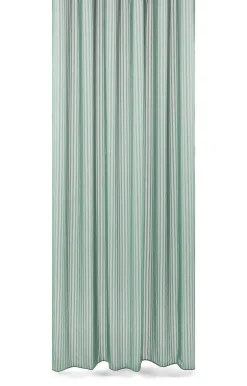 - Badeforhæng - Lines shower curtain w/tape 200 cm - Støvet grøn*Compliments Hot