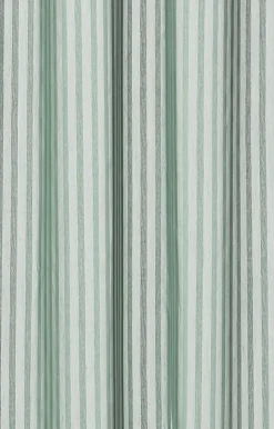 - Badeforhæng - Lines shower curtain w/tape 200 cm - Støvet grøn*Compliments Hot