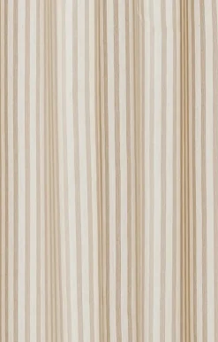 - Badeforhæng - Lines shower curtain w/tape 200 cm - Linen*Compliments Discount
