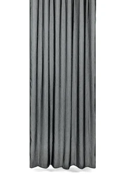 - Badeforhæng - Lines shower curtain w/tape 220 cm - Sort*Compliments Clearance