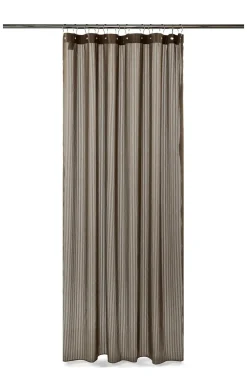 - Badeforhæng - Lines shower curtain w/eyelets 220 cm - Brun^Compliments New