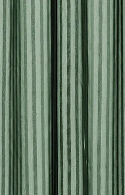 - Badeforhæng - Lines shower curtain w/tape 220 cm - Skovgrøn*Compliments Online