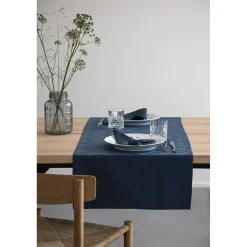 - Bordløber - Ice Damask 50x140 cm - Blå^Compliments