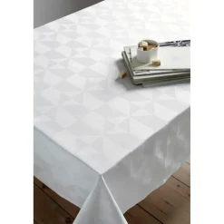 - Bordløber - Wind Damask 50x140 cm - Hvid*Compliments Hot