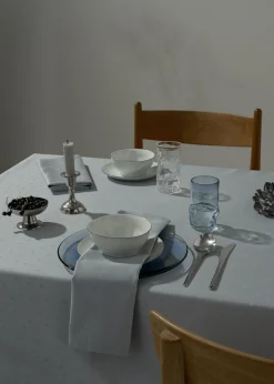 - Confetti Damask Napkin 45x45 cm - 4 Pack - Mineral blue^Compliments Best