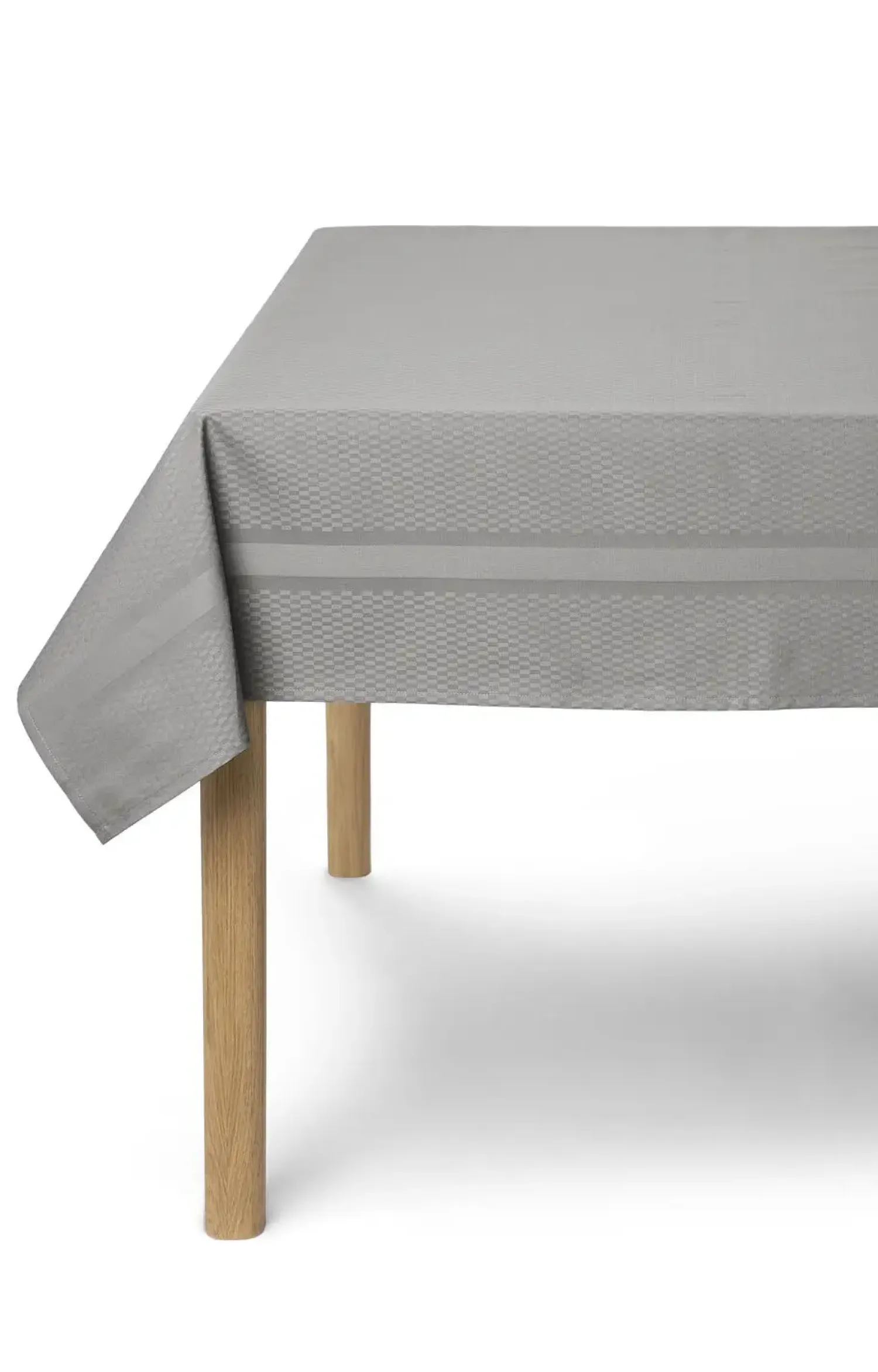 - Dug - Tile Damask Table Cloth 150x 300 cm - Sølv grå*Compliments Discount