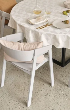 - Dug - Wind Damask dia. 180 cm - Hvid*Compliments Hot