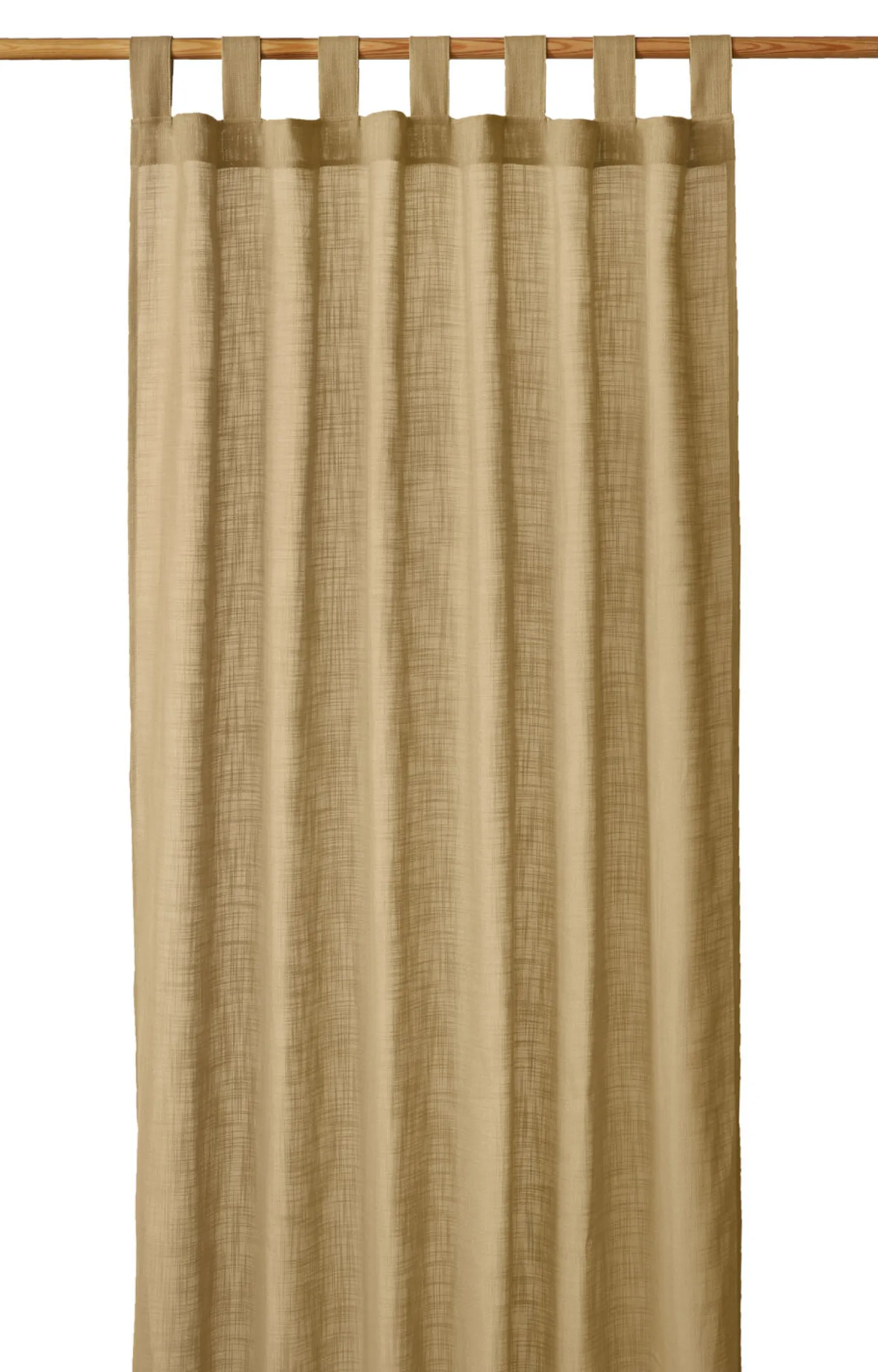 - Gardin - Nivo Curtain 140x260 cm w/loops - Mustard*Compliments New