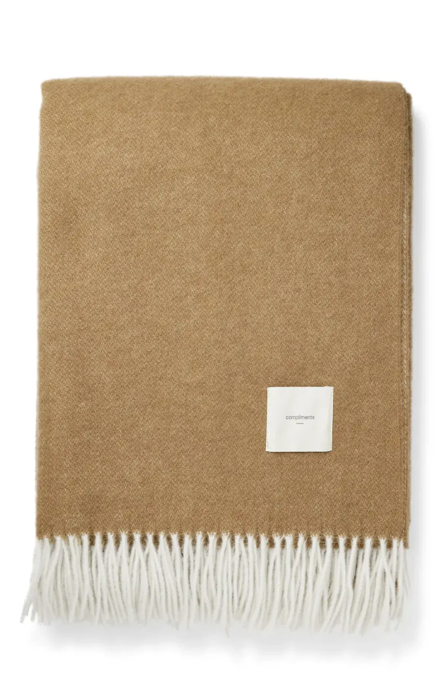 - Plaid - Duo Throw - 140x200 cm - Camel^Compliments Discount