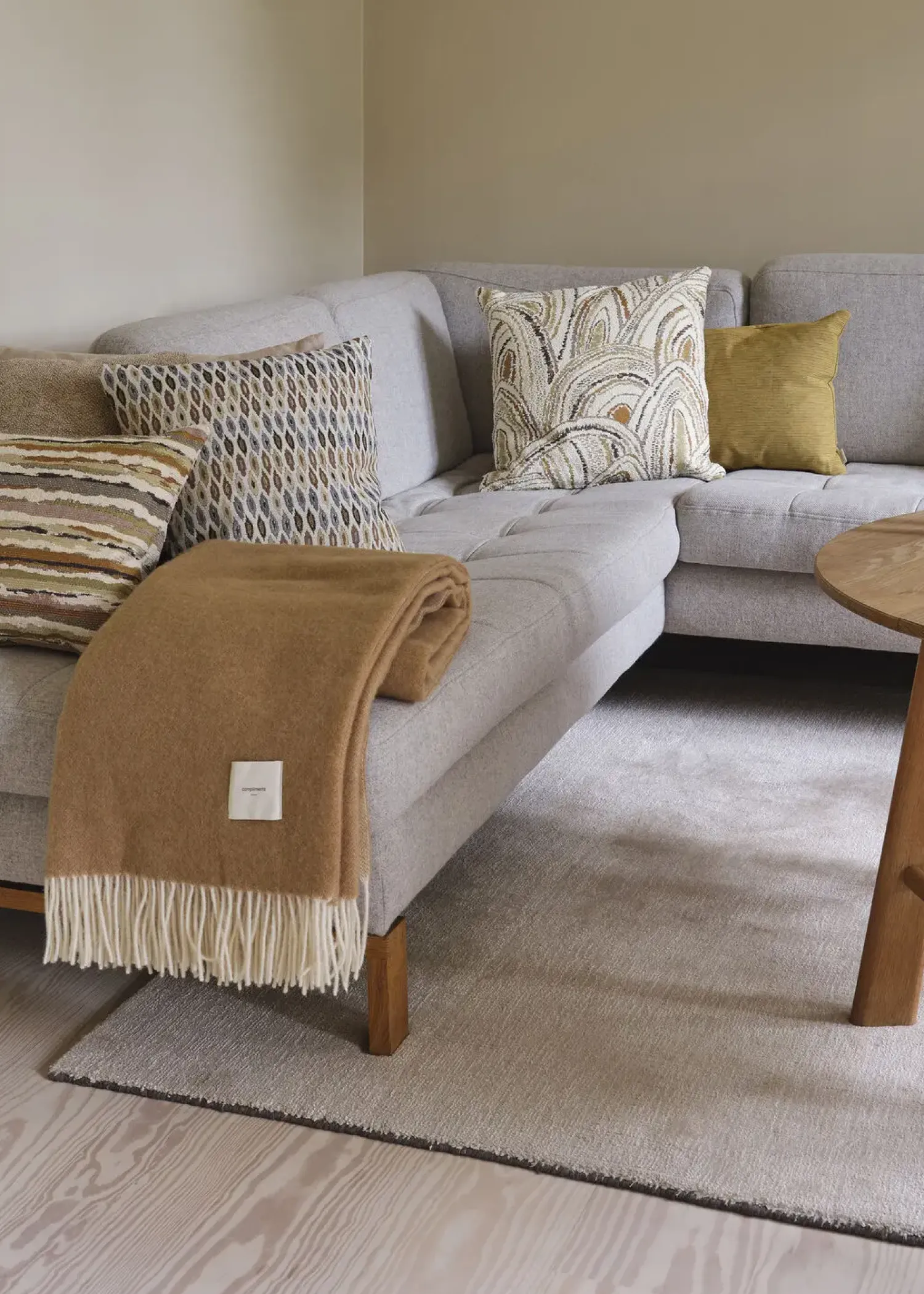 - Plaid - Duo Throw - 140x200 cm - Camel^Compliments Discount