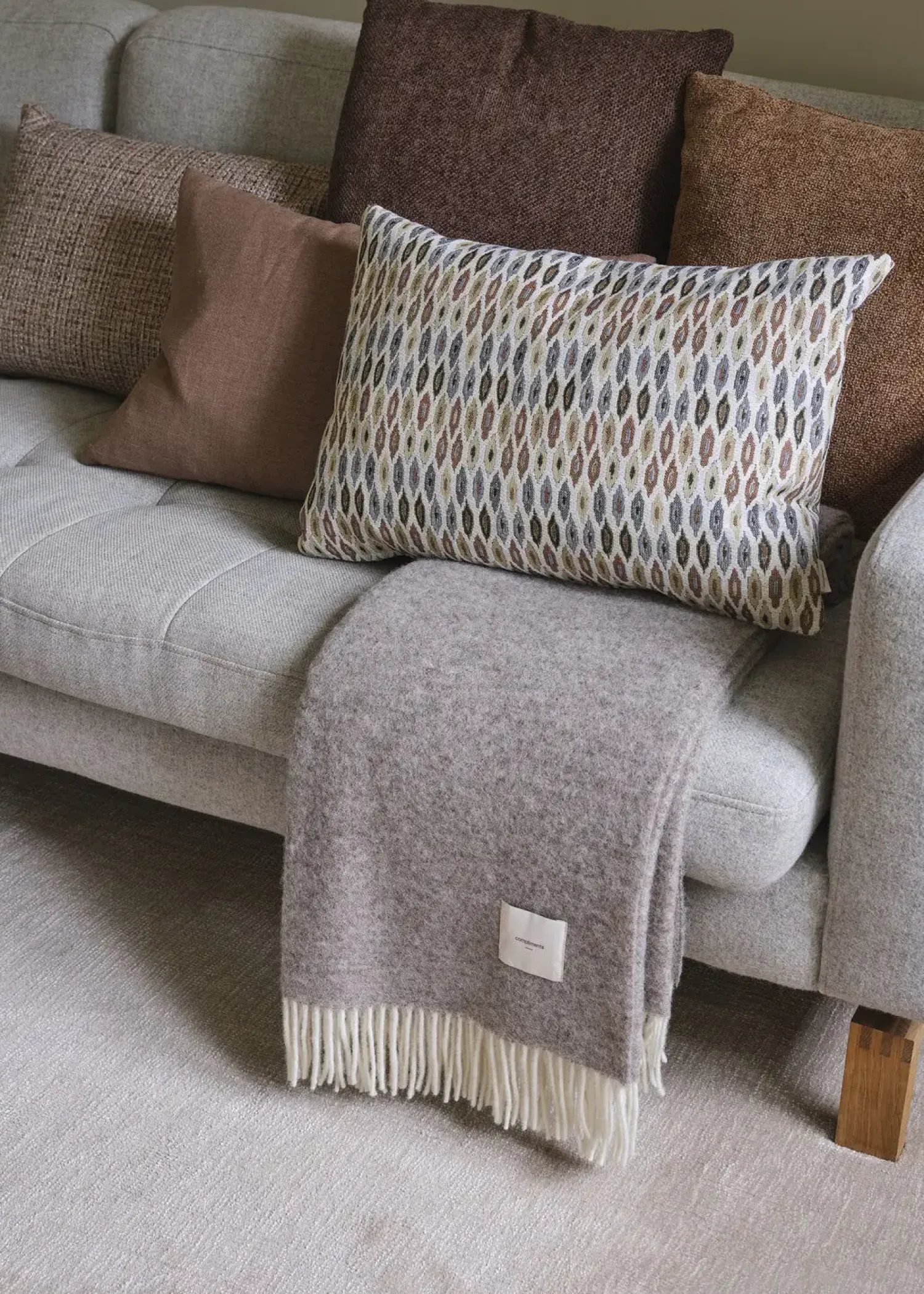 - Plaid - Duo Throw -140x200 cm - Taupe*Compliments Online