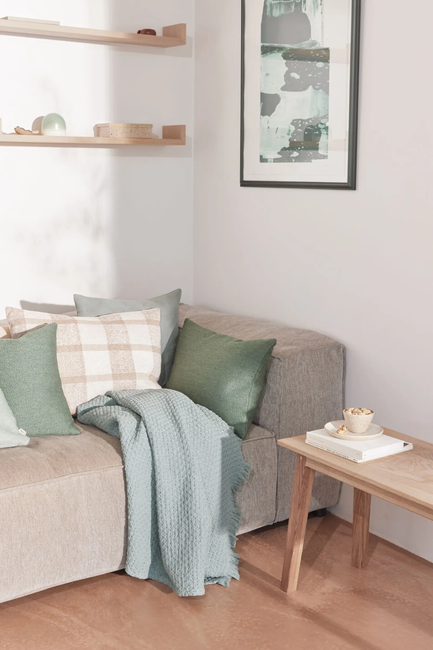 - Plaid - Heaven Throw 120x190 cm - Støvet grøn^Compliments Best