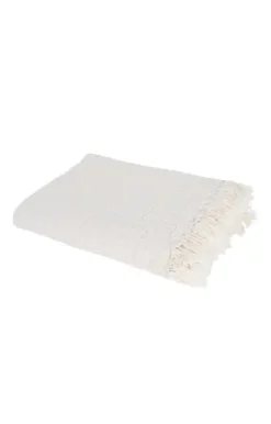 - Plaid - River 130x200 cm - Sand/cream*Compliments Outlet