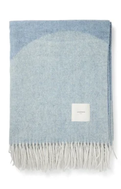 - Plaid - Waves Throw - 140x200 cm - Mineral blue*Compliments Outlet