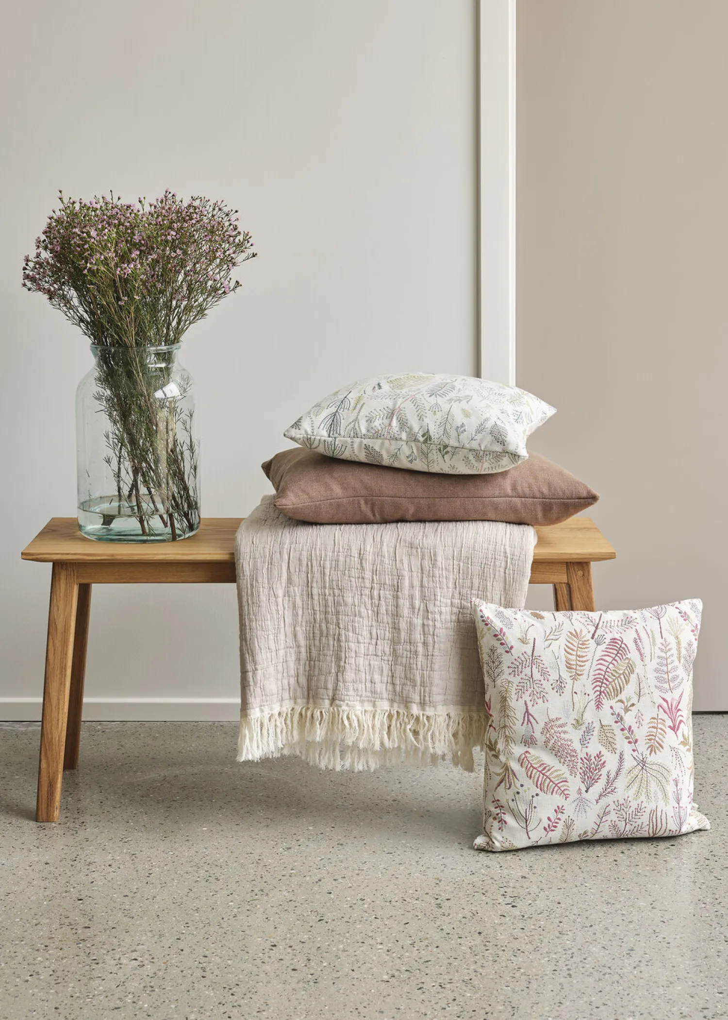 - Pudebetræk Botanica 45x45 cm - Rose*Compliments Sale