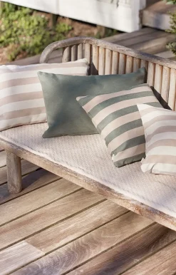 - Pudebetræk Outdoor Stripe 45x45 cm - Beige^Compliments Hot