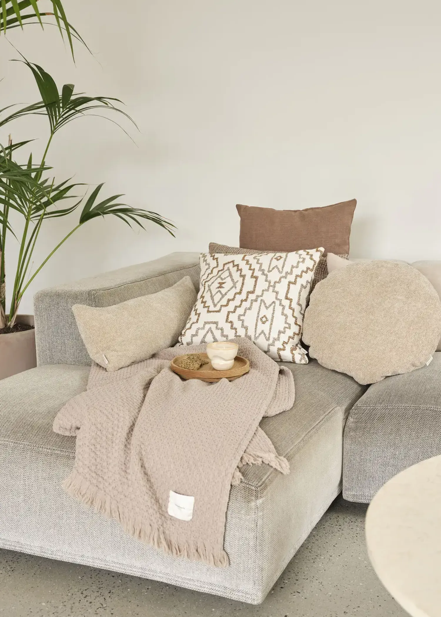 - Pudebetræk Taffy 25x70 cm - Sand*Compliments Clearance