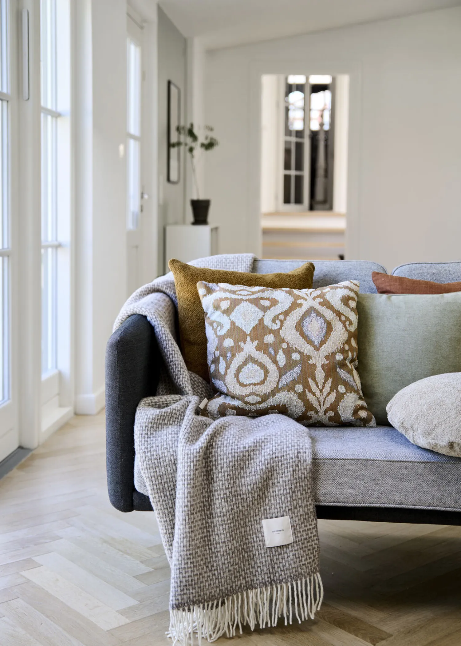 - Pudebetræk Tundra 50x50 cm - Mustard^Compliments New