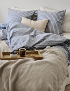 - Sengetøj - Blik Bed Linen 140x200/60x63 cm - Blå*Compliments Best