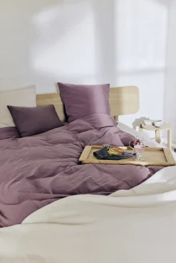 - Sengetøj - Stone Bed Linen 140x220/60x63 cm - Plum^Compliments
