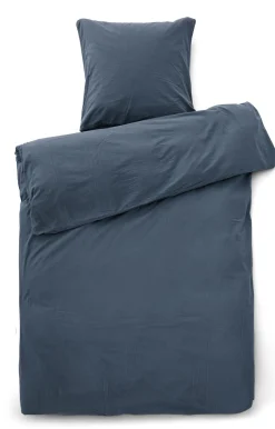 - Sengetøj - Stone Bed Linen 140x220/60x63 cm - Mørk blå*Compliments Online
