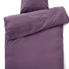 - Sengetøj - Stone Bed Linen 140x200/60x63 cm - Plum^Compliments Hot