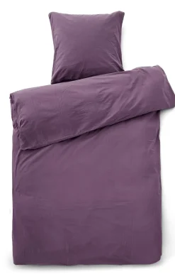 - Sengetøj - Stone Bed Linen 140x200/60x63 cm - Plum^Compliments Hot