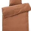- Sengetøj - Stone Bed Linen 140x200/60x63 cm - Brun*Compliments Best