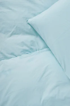 - Sengetøj - Stone Bed Linen 140x200/60x63 cm - Sky blue^Compliments New