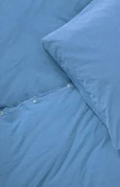 - Sengetøj - Stone Bed Linen 140x220/60x63 cm - Ocean blue^Compliments Discount