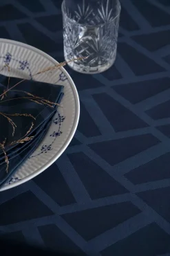 - Serviet - Ice Damask 45x45 cm - Blå*Compliments Outlet