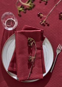 - Serviet - Tile Damask Napkin 45x45 cm - 4 pack - Vinrød*Compliments Discount