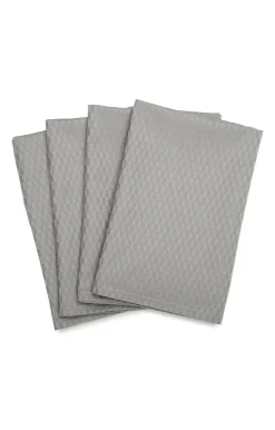 - Serviet - Tile Damask Napkin 45x45 cm - 4 pack - Sølv grå*Compliments Online