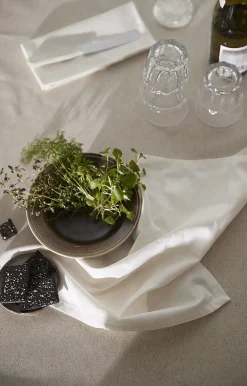 - Serviet - Wind Damask 45x45 cm - Cream^Compliments Discount