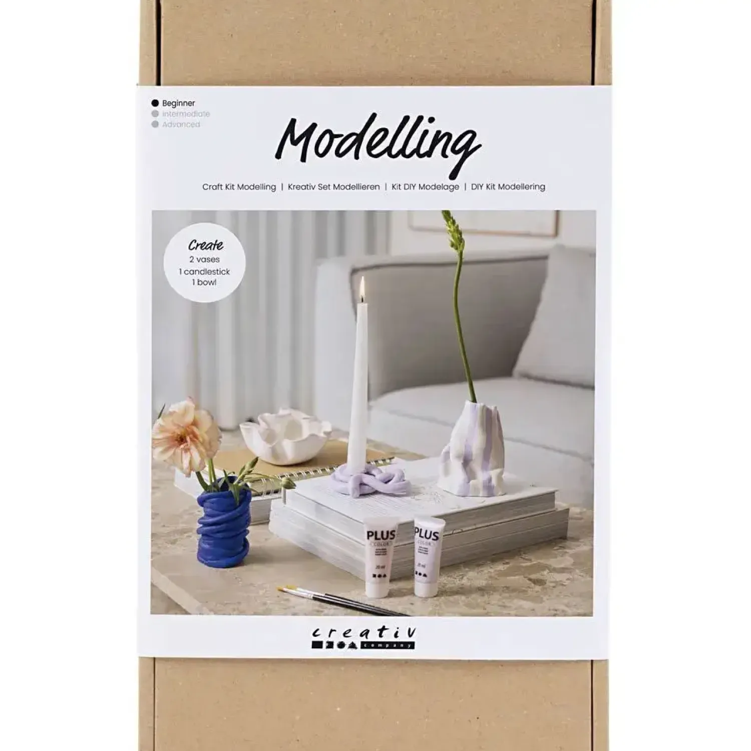 - DIY Kit Modellering, Krukker og vaser, 1 pk.*Creativ Company Discount