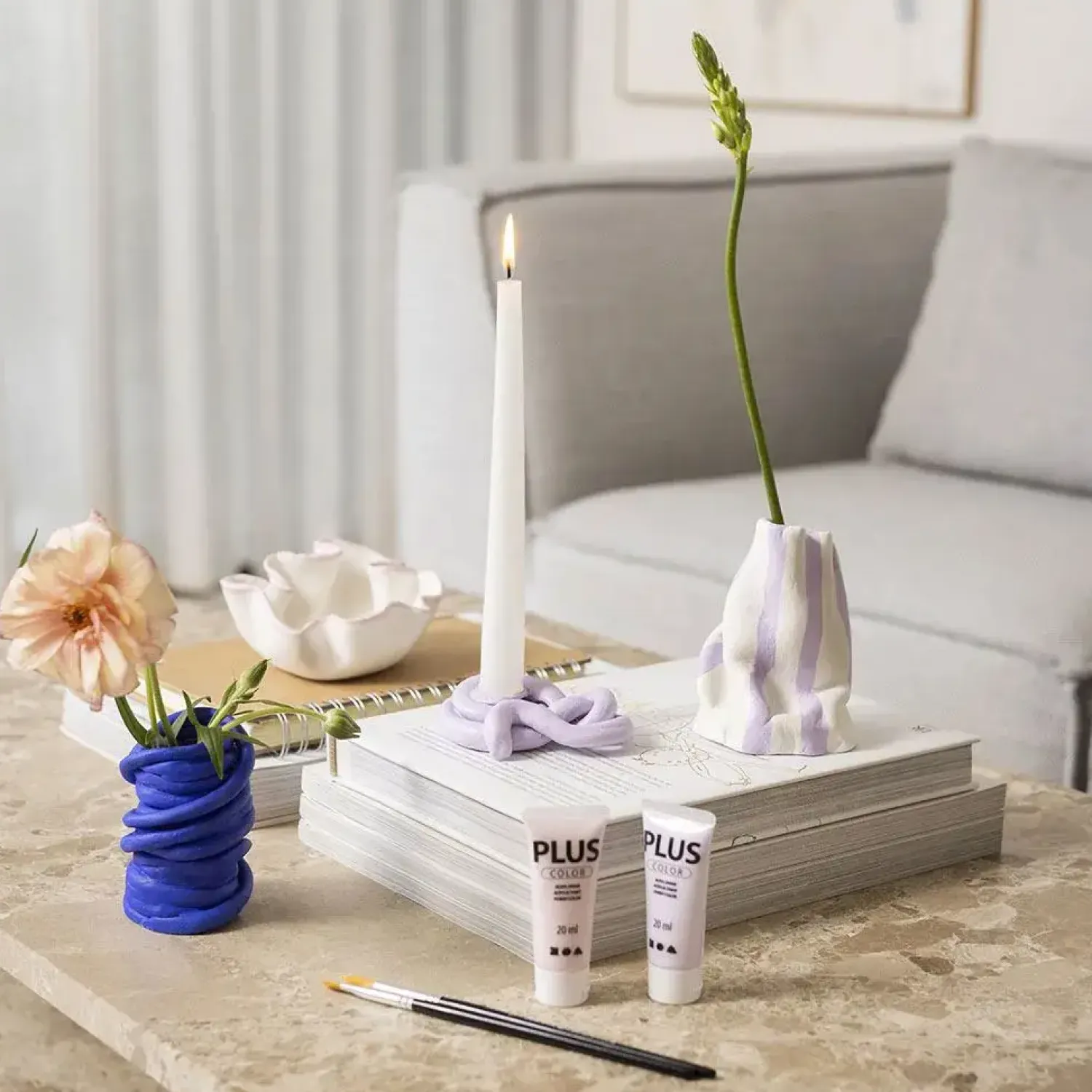 - DIY Kit Modellering, Krukker og vaser, 1 pk.*Creativ Company Discount