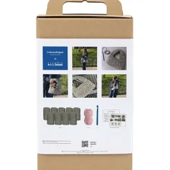 - DIY Kit Hækle, olivengrøn, Chunky taske, 1 pk.*Creativ Company