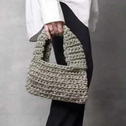 - DIY Kit Hækle, olivengrøn, Chunky taske, 1 pk.*Creativ Company