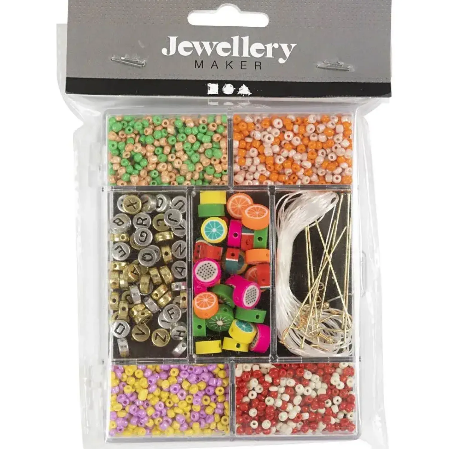 - DIY Mix Smykker, stærke farver, Frugtmix, 1 pk.^Creativ Company Discount