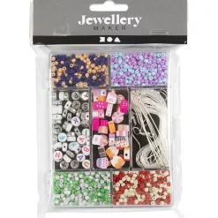 - DIY Mix Smykker, pastelfarver, Slikmix, 1 pk.*Creativ Company Outlet