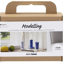 - Mini DIY Kit Modellering, ultra marine, Lysestage, 1 pk.^Creativ Company Outlet