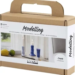 - Mini DIY Kit Modellering, ultra marine, Lysestage, 1 pk.^Creativ Company Outlet