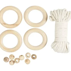 - Mini DIY Kit Macramé, off white, Servietring, 1 pk.^Creativ Company Online