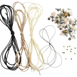 - Mini DIY Kit Smykker, Armbånd med knyttet lås, 1 pk.*Creativ Company Sale
