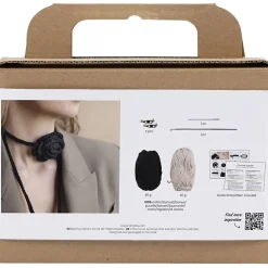 - Mini DIY Kit Hækle, Taske med rose, 1 pk.*Creativ Company Best